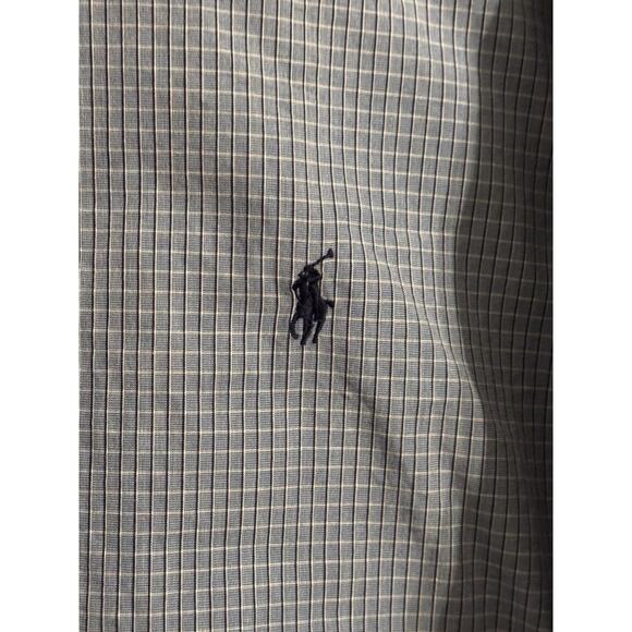Ralph Lauren Ellington Oxford Blue Micro Plaid Sz XL preppy Academia Old Money - Picture 7 of 8